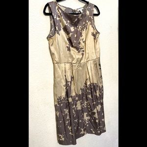 Banana Republic Sleeveless satin midi dress